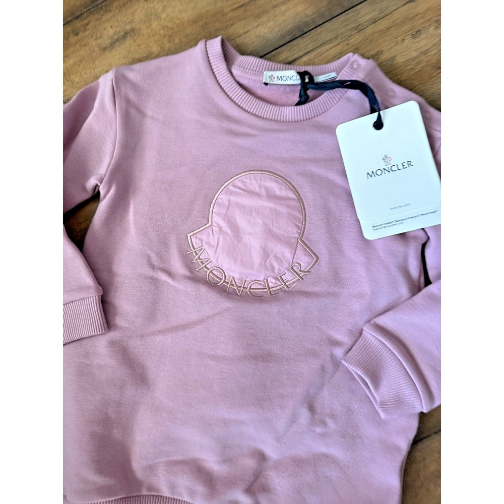 Moncler‎ Kids Sweatshirt Dress Pink Size 2Y 2 Years NEW $270 - Picture 6 of 8